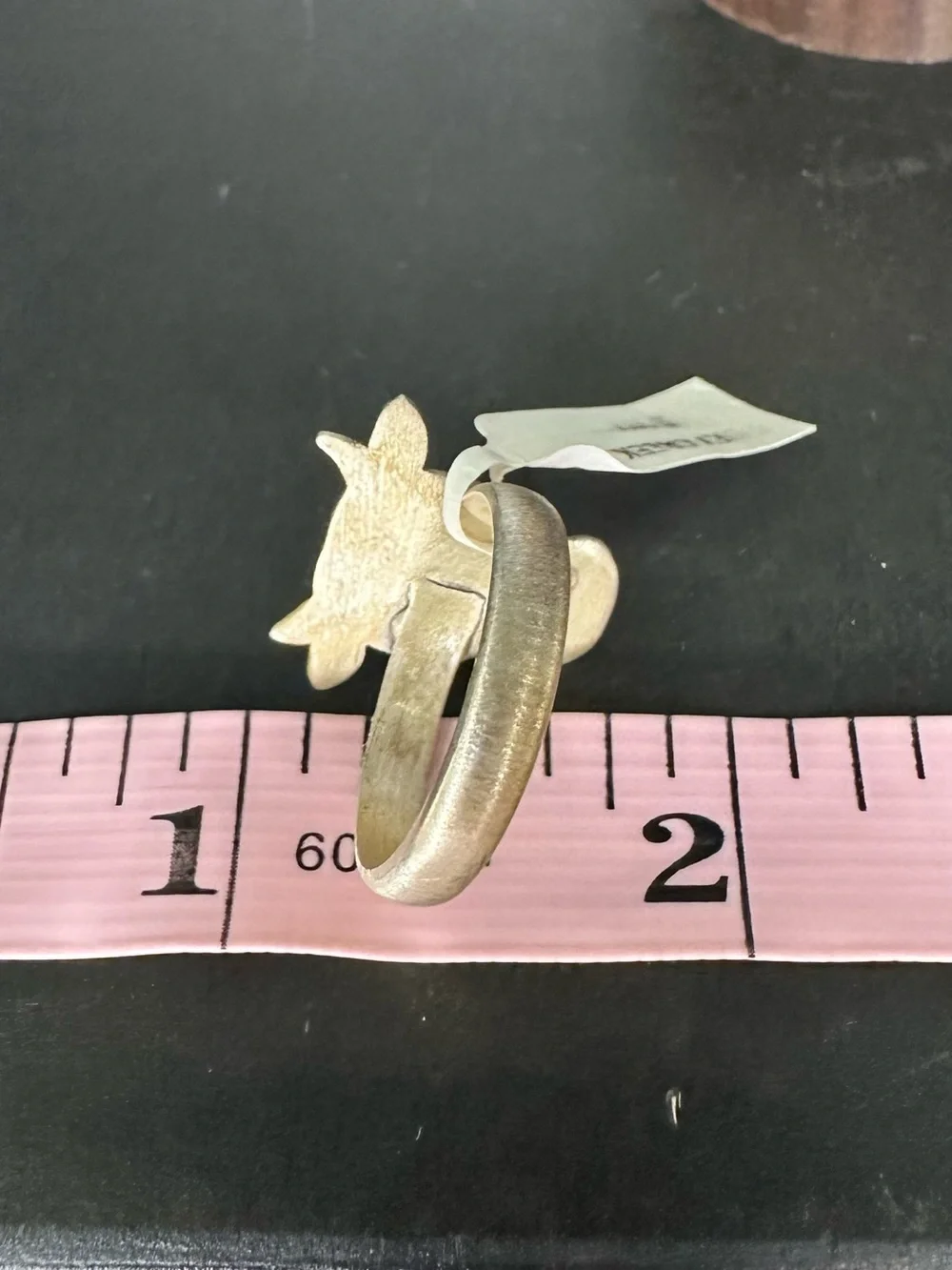 NWT Dry Creek Turquoise Sterling Silver Cow Adjustable Ring Southwestern